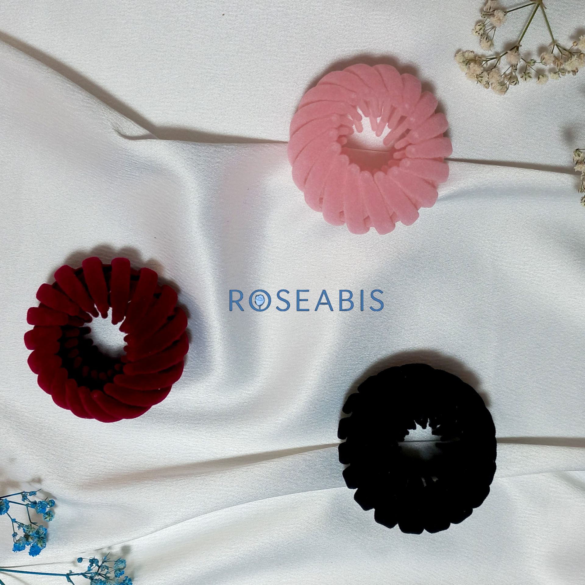 کلیپس گوجه ای مخملی پینترستی
