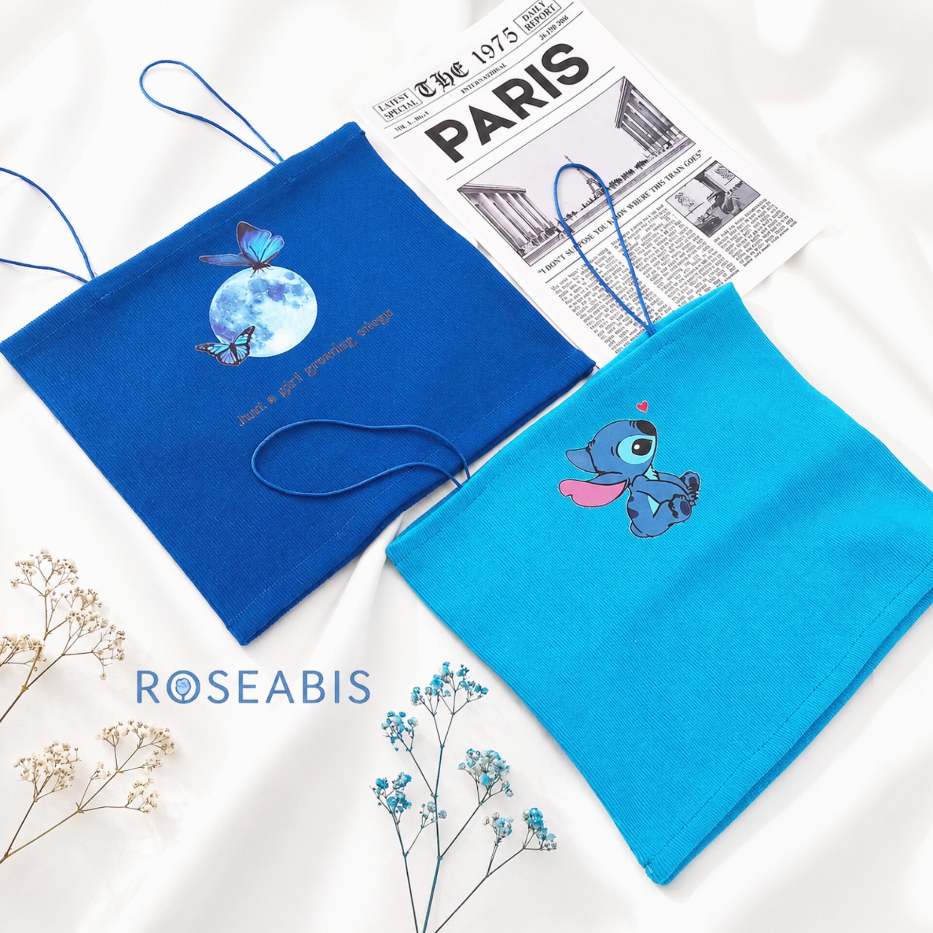 کراپ بند ماکرون طرح  استیچ و ماه